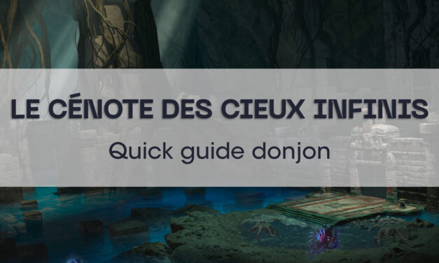 Le Cénote des Cieux Infinis (Quick guide)